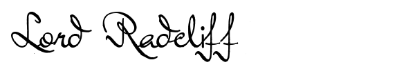 Lord Radcliff font preview